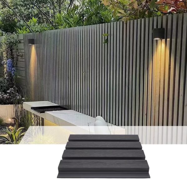 Revestimiento Exterior De Pared Color Negro