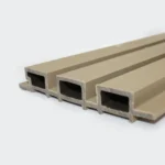 Wood Panel WPC Exterior De Pared Color Café Rustico - Imagen 3