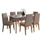 Comedor 1.8 Julient Off white 6 sillas Tai Alpha 80