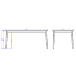 Comedor 1.8 Olive Negro+6 Sillas Selina Giratoria