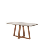 Comedor Bennet 1.6 + 6 Sillas Elsie Beige