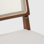 Comedor Laurent 1.8 Off White +6 Sillas Saga Ratan