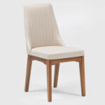 Comedor Laurent 2.1 Off white + 8 Sillas Elsie Beige