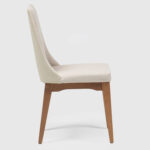 Comedor Laurent 2.1 Off white + 8 Sillas Elsie Beige