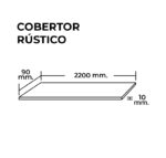 Cobertor Rustico Huella 90x10x2200mm Madera