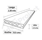 Deck Classic 135x25x2200mm Cedro