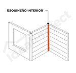Esquinero Interior 3,0 mts. Blanco