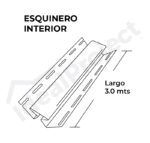 Esquinero Interior 3,0 mts. Blanco