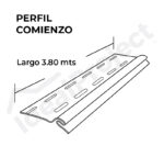 Perfil Comienzo 3,80 metros Blanco
