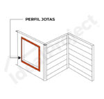 Perfil Jotas 3,80 metros Blanco