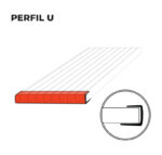 Perfil U 8/10 mm x 2.10 mts.