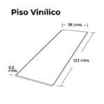 Piso Vinílico SPC Color Nogal