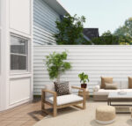 Siding PVC Color Blanco 3,80 metros