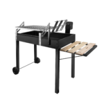 Parrilla a Carbón 2 en 1 con Espiedo a Pilas