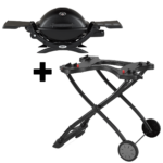 Parrilla a gas Weber ® Q 1200 + Carrito Portátil Negra