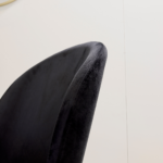 Comedor Rectangular Vidrio Steel 140x80cm + 4 Sillas Berta Negro