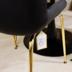 Comedor Rectangular Vidrio Steel 140x80cm + 4 Sillas Berta Negro