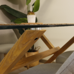 Comedor Rectangular XT Vidrio 140x80cm + 6 Sillas Lino Oak