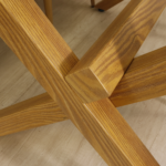 Comedor Rectangular XT Vidrio 140x80cm + 6 Sillas Lino Oak