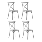 Pack 4 Sillas Crossback Basic