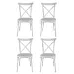 Pack 4 Sillas Crossback Basic