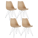 Pack 4 Sillas Tulip Iron