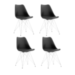 Pack 4 Sillas Tulip Iron