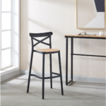 Pack 4 Taburetes Crossback Basic 76cm