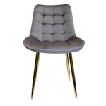 Pack de 2 Sillas Milano Patas Doradas