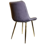 Pack de 2 Sillas Milano Patas Doradas