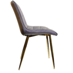 Pack de 2 Sillas Milano Patas Doradas