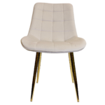 Pack de 2 Sillas Milano Patas Doradas