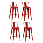 Pack de 4 Taburetes Tolix 65cm