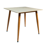 Set Comedor Rectangular de Cuarzo + 4 Sillas Eames Velvet