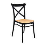 Set de Comedor Extensible Wood (100-140-180 cm) + Sillas Crossback Top