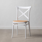 Set de Comedor Extensible Wood (100-140-180 cm) + Sillas Crossback Top