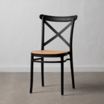 Set de Comedor Extensible Wood (100-140-180 cm) + Sillas Crossback Top