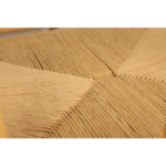 Set de Comedor Mesa Oferta Redonda 120cm Cubierta Vidrio + 4 Sillas Wishbone Natural